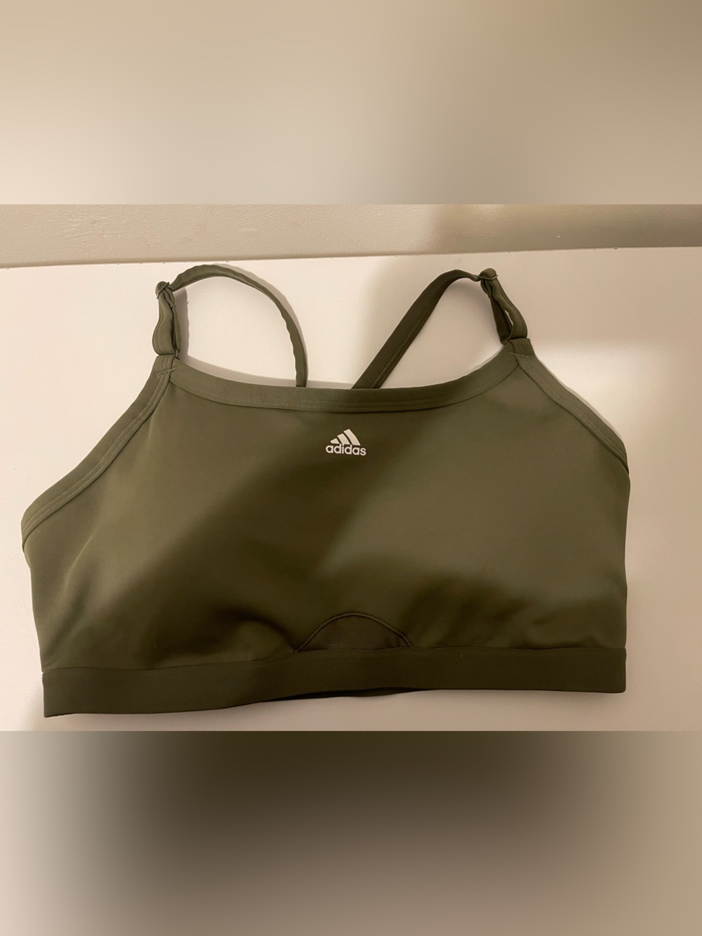 adidas Olive Green Sports Bra